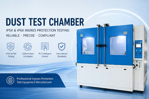Tin tức công ty mới nhất về Phòng thử bụi giải thích: Tại sao thử nghiệm IP5X và IP6X quan trọng đối với độ tin cậy của sản phẩm