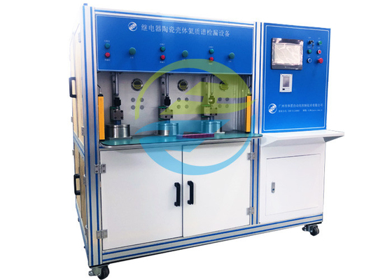 Capacity≥ 205pcs/h Thiết bị phát hiện rò rỉ theo quang phổ khối helium vỏ gốm rơle