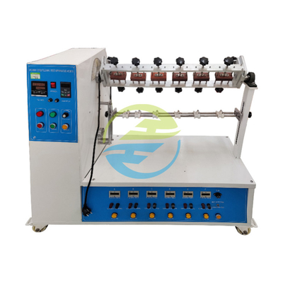 Máy kiểm tra độ uốn cong dây điện Chứng minh độ bền kéo chính xác 6 trạm thử nghiệm Hỗ trợ 1 - 999999 lần thử uốn cong, với tốc độ linh hoạt và điều chỉnh 10 - 60rpm