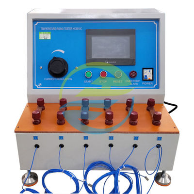 Máy thử nhiệt độ tăng 6 trạm tuân thủ IEC 60898-1 Điện áp thử nghiệm tiêu chuẩn < 12V