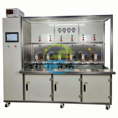 Chất lượng Sáu trạm bơm nước và van niêm phong thiết bị kiểm tra rò rỉ cho các thành phần ô tô. nhà máy
