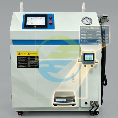 Giá tốt Thiết bị lấp đầy chất làm lạnh hỗ trợ độ chính xác đa chất làm lạnh và khả năng truy xuất nguồn gốc MES Trực tuyến